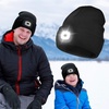 Etsfmoa Beanie with The Light for Kids,Gifts for Boys Girls,Winter Caps(Gray)