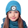 Etsfmoa Beanie with The Light for Kids,Gifts for Boys Girls,Winter Caps(Light Blue)